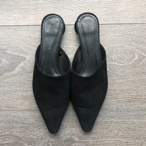 Zara Genuine Leather Mules